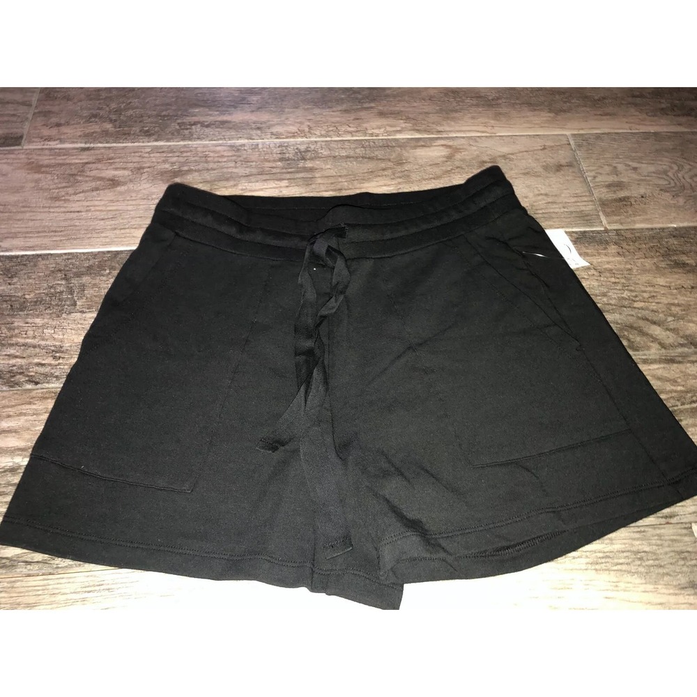 New Daily Ritual‎ Soft Shorts Size S Small Black Women's Drawstring